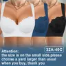 【sohochic】Women's Lace Wireless Push-Up Convertible Bras with Removable Straps, Non-Removable Padding, Floral Lace, Everyday Multi-Pack Lingerie for Fantasy & Holiday Wear, Black Unlined Sculpt Bra Basics