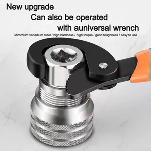 Adjustable Universal Socket Wrench Grip Adapter 10-19mm Hex Head Nuts and Bolts Driver Tool for 3/8" Drive Ratchet Torque Wrench and Power Drill