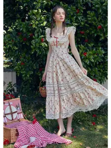 Red Garnet Corset Dress Summer Bohemian Red Garnet Corset Dress Summer Bohemian