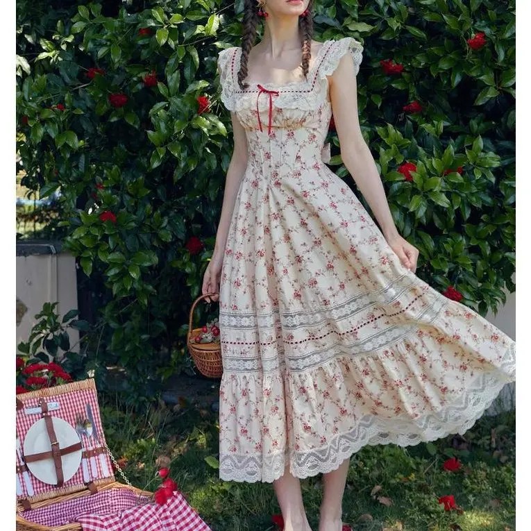 Red Garnet Corset Dress, Bohemian Summer Lady Dresses for Women SwimWeek
