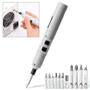 Precision Pro Electric Screwdriver Pen with Gyroscopic Control & 12 Magnetic Bits - 177mm Ultra-Slim Design