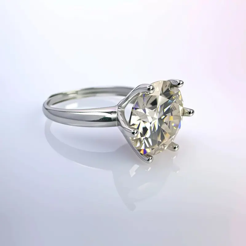 Moissanite Diamond Ring - 5 Carats’ Dream