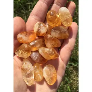 Citrine (Treated) Tumbled Stone - Polished Citrine Crystal Citrine (Treated) Tumbled Stone - Polished Citrine Crystal