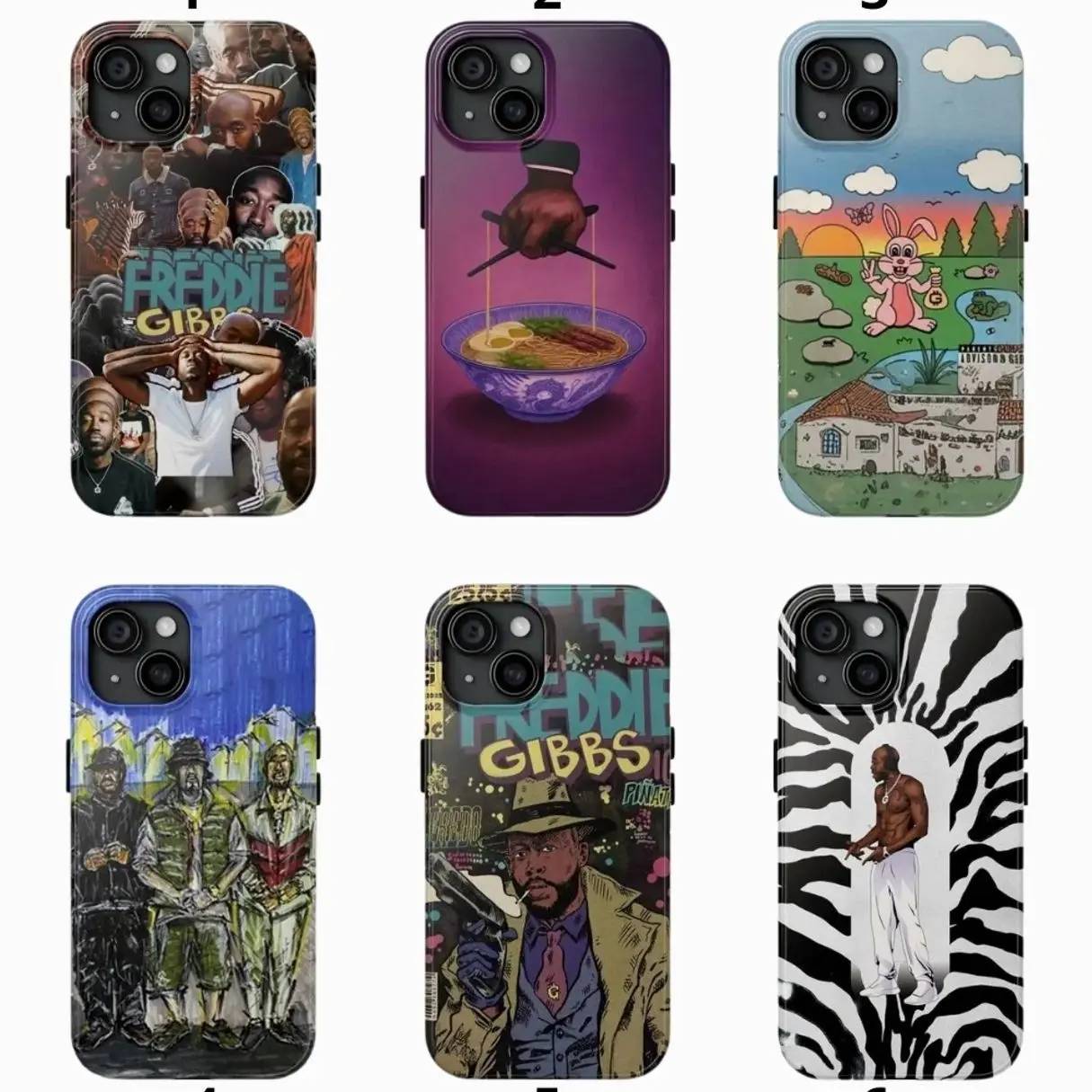 Freddie Gibbs Phone Case, Rap Fan Gift, Hip-Hop Music Lover Accessory, Cool Collectible Merch Compatible with iPhone X, 11, 12, 13, 14, 15, 16, 17 Series & Galaxy Series