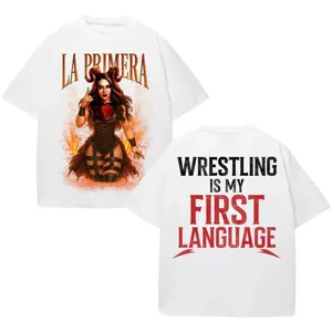 Stephanie Vaquer La Primera Shirt, Wr333stling Is My First Language Tshirt, Ana Stephanie Vaquer Gonzalez Tee, Fashion Cotton, Full Colors, Full Sizes, For Men, For Women