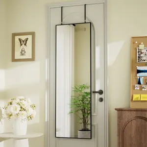 BEAUTYPEAK Rectangle Full Length Door Mirror, Hanging Wall-Mounted Mirrors, Leaning Mirror, Home Decor Mirror