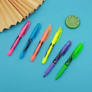 Erasable Highlighter Pen (6 Counts/set), Colorful Highlighter Pen, Writing Pen for Marker, Office Stationery & Supplies for Home School Dormitory