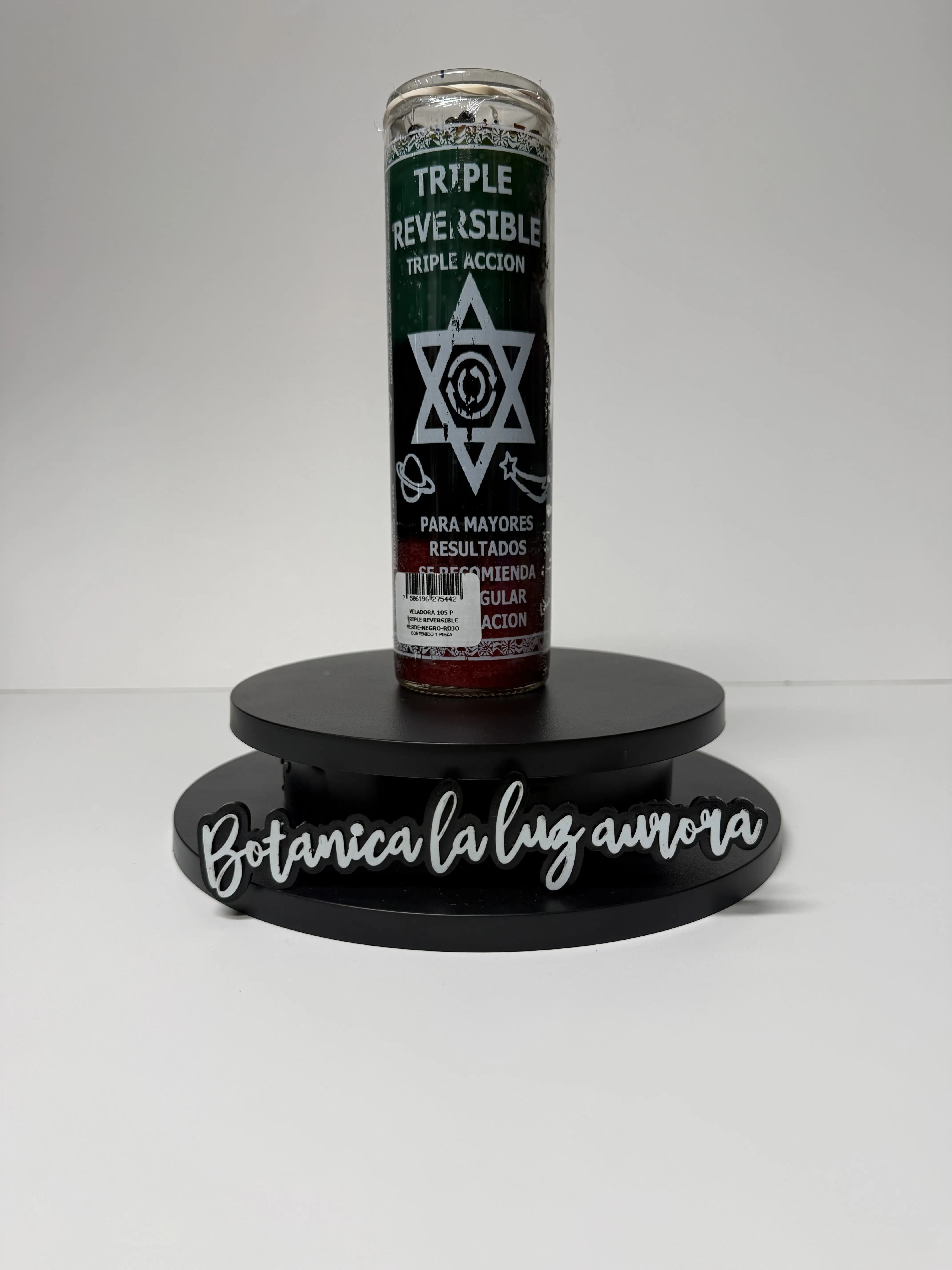 Veladora triple reversible  Candle