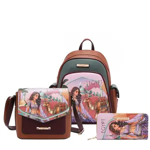 QUEEN CLEOPATRA 3 PIECE SET (BACKPACK, CROSSBODY, WALLET)