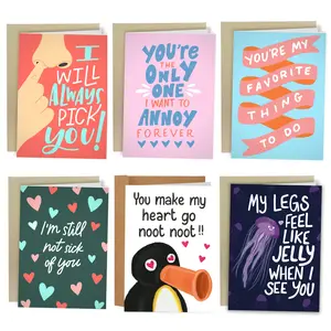 6 Cards to Make That Special Person Smile Card - Sweet Anniversary and Valentine's Greeting Cards Bundle