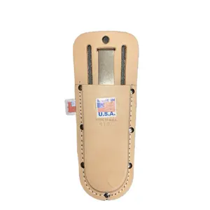 Leather Plier Holder - Made in U.S.A. with American Flag Tag - Tool Accessory for Pliers Storage