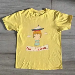 Nara Yoshitomo Cute Cartoon Graphic Baby Tee– Retro Cute Aesthetic Top