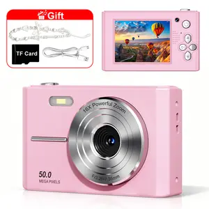 summerwins Portable Point & Shoot Camera - Digital Zoom, Micro SD Card Compatible, Compact Beginner Vlogging & Photography Travel Gift for Teens