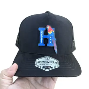 Nuevo Imperio Honduras Parrot Logo Snapback Hat - Black Adjustable Cap for Men Women