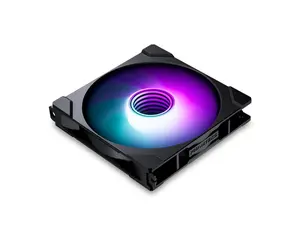 Phanteks M25-140 Gen2, 140mm ARGB High Performance Cooling Fans, Daisy-chain Unified Fan Frame, Infinity Mirror hub, single cable connection, Black