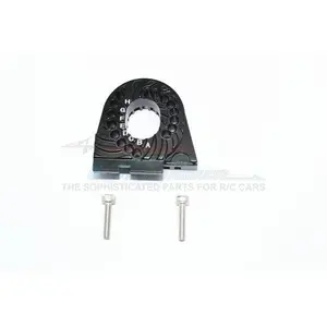 GPM ALUMINUM DOUBLE SIDED MOTOR MOUNT HEAT SINK FINS TRAXXAS TRX-4 / TRX-6 BLACK