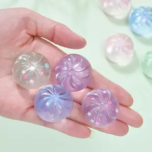 4pcs Mini Glitter Dumpling Stress Relief Toys，Colorful Sensory Playset, Soft Slow-ReboundDesign, Perfect for Parties & Gifts, SquishyStress Balls