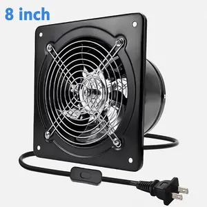 8 inch Exhaust Fan With Switch Through-wall installation Ventilation Fan 110V Exhaust Smoke Fan