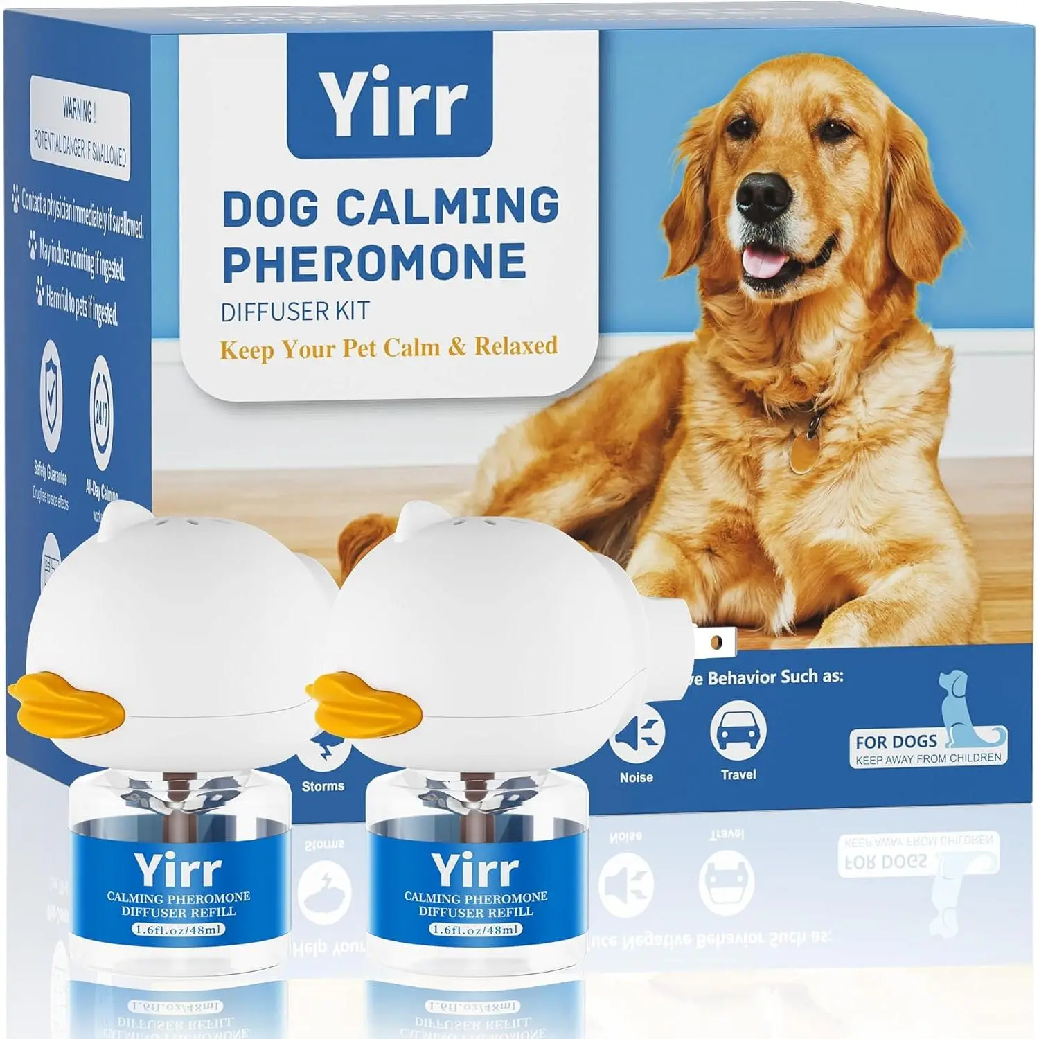 Dog Calming Diffuser, Puppy Pheromones Calming Diffuser, Relaxing ...