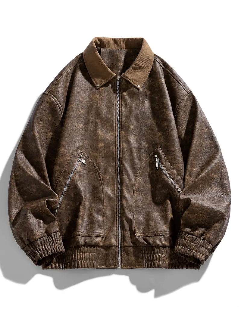 2000s leather jacket mens - TikTok Shop