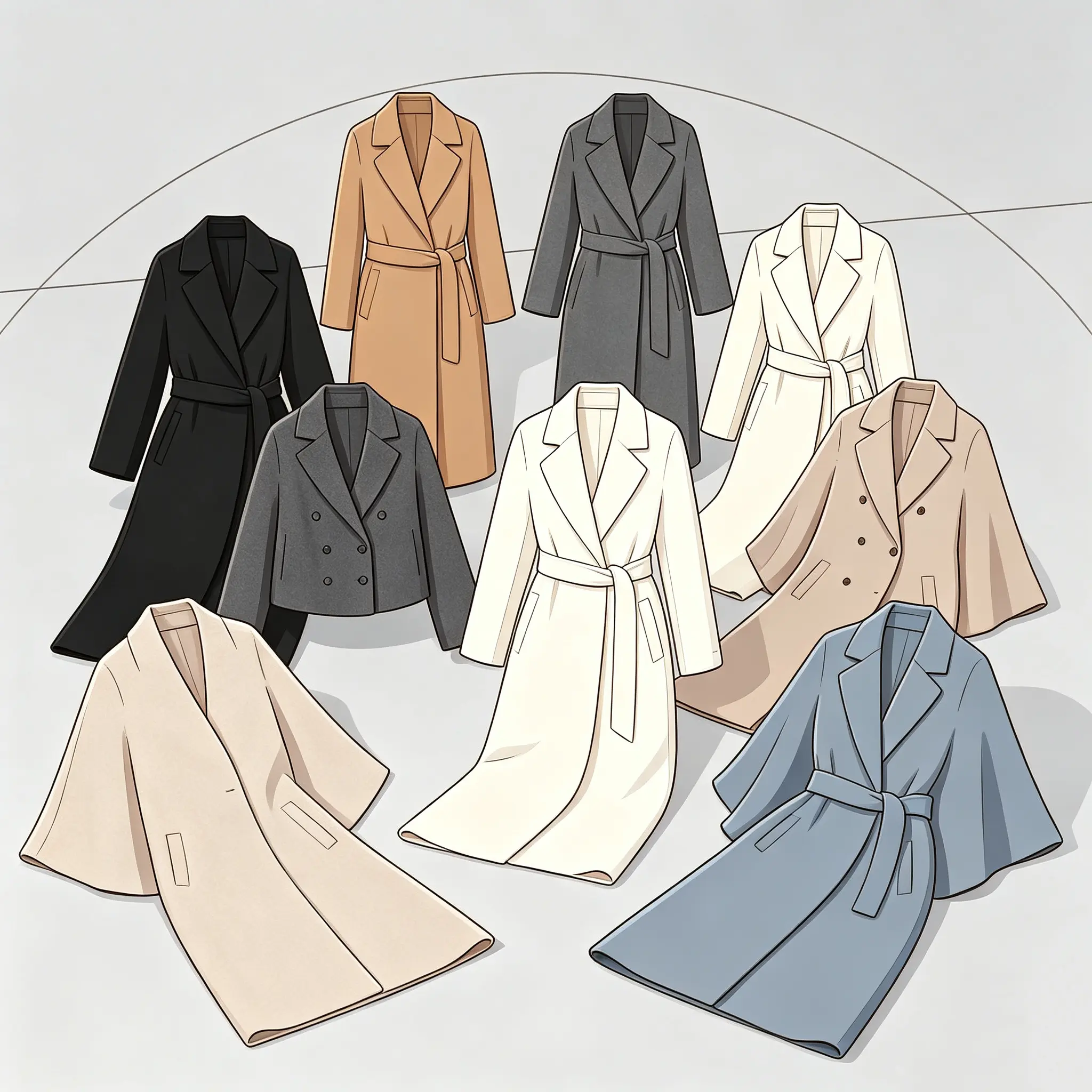 [LIVE EXCLUSIVE]Women's 100% Pure Wool middle Long Coat, Classic Slim-Fit Wool Jacket Womenswear with Multiple Colors
