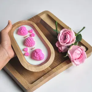 Heart Blossom Candle – Handmade Romantic Soy Wax Candle | Home Decor Gift