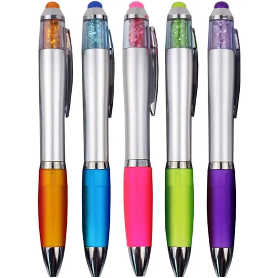 Stylus Pens for Touch Screens, Medium Point Pens with  for Women and  Black Ink Pen with Stylus Ballpoint Pens with Comfort Grip for The Ipad5 Count+3 Refills