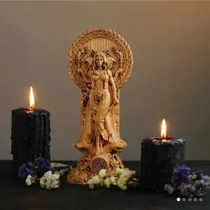 Hecate Nordic-Inspired Resin Sculpture for Home & Garden Decor - Hecate Goddess Statue Ornaments