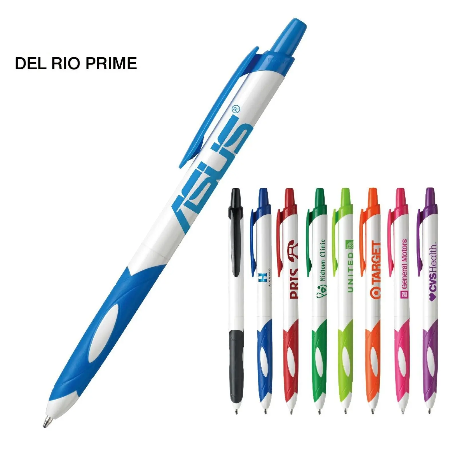 Personalized Del Rio Prime Click Pen Printed with Your Logo