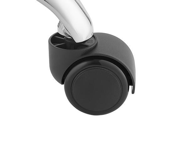 VEVOR Durable Rolling Stool with Wheels, 500 lbs Capacity, Height-Adjustable via Reinforced Gas Lift Cylinder, Thick Cushion Ergonomic PU Leather Seat, 360° Swivel Round Chair for Salon, Clinic, Black#BackToSchool