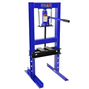 Garvee 6 Ton Heavy Duty Hydraulic h-Frame Shop Press - Adjustable Bed (55-240Mm) with Steel Plates | Professional Automotive Equipment for Garage, Workshop, Bearing & Metal Repair