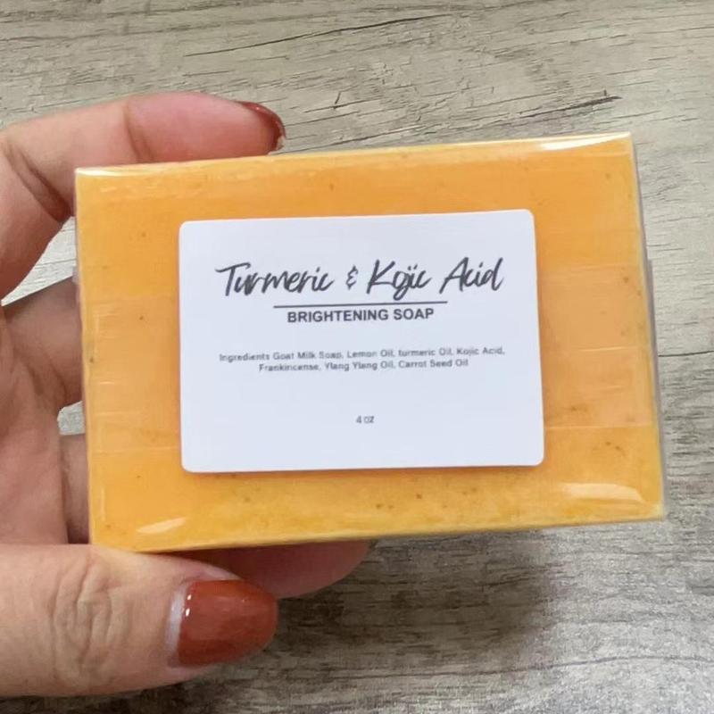 Kojic Acid Soap, Turmeric Soap, Face And Body Bath Soap Handmade Soap, Moisturizing Even Skin Tone, Acne Blackhead Removal, Even Skin Tone, Reduce Skin Dullness