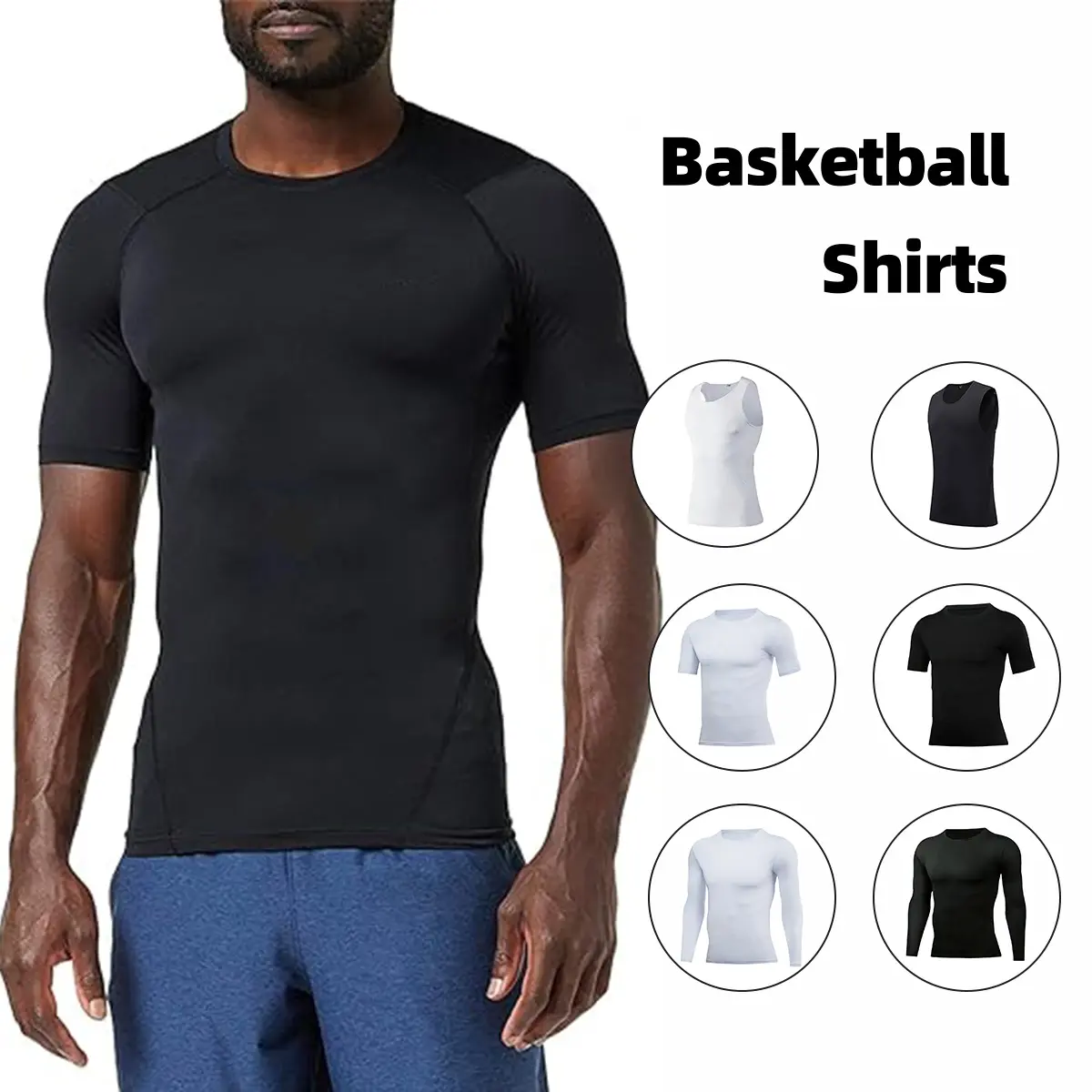 2 Pack PSYCHE Men’s Compression Shirts Short Sleeve Cool Dry Sports Athletic Workout Base Layer Undershirt T-Shirt Tops Fit