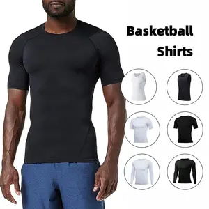 2 Pack PSYCHE Men’s Compression Shirts Short Sleeve Cool Dry Sports Athletic Workout Base Layer Undershirt T-Shirt Tops Fit