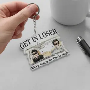 Heated Rivalry Get In Loser I'm Coming To The Cottage Keychain, Team Rozanov Keychain, Sports Keychain