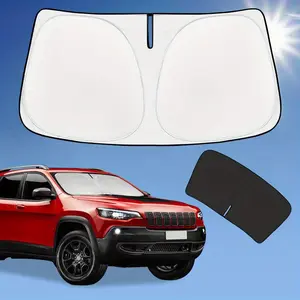 Heavy-Duty Thermal Sun Shield - 4-Layer Titanium Silver Windshield Protector, Summer Heat Insulation for Cars