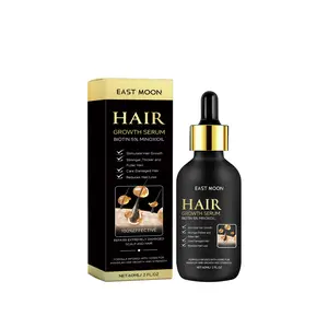 East Moon Beard Growth Serum for Men, Nourishing Beard Care Oil with Ginseng Extract and Glycerin, Conditioning and Strengthening 60ml