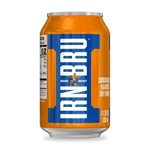 Irn-Bru Original Sparkling Flavored Soft Drink | Scottish Classic | 330 ML Refreshing Beverage