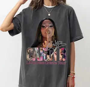 Cardi Shirt Little Miss Drama Tour T-shirt, Vintage 90s Bootleg Rap Tee, Hip Hop Music Fan Gift