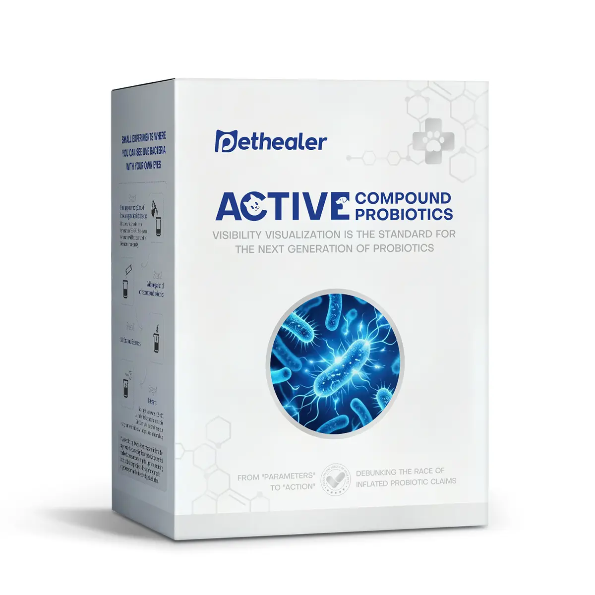Pethealer Natural Probiotics Supplements for Dogs & Cats - Daily Canine Wellness, Gut Health Support, Digestive Aid, Immune Booster, No