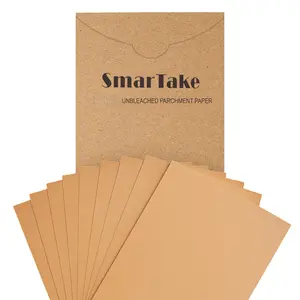 Parchment Paper Baking Sheets , Unbleached Non-Stick Precut Baking Paper Sheets for Baking, Grilling, Steaming, Air Fryer, Cookies, Bread & Cupcake – Food Grade Parchment Paper