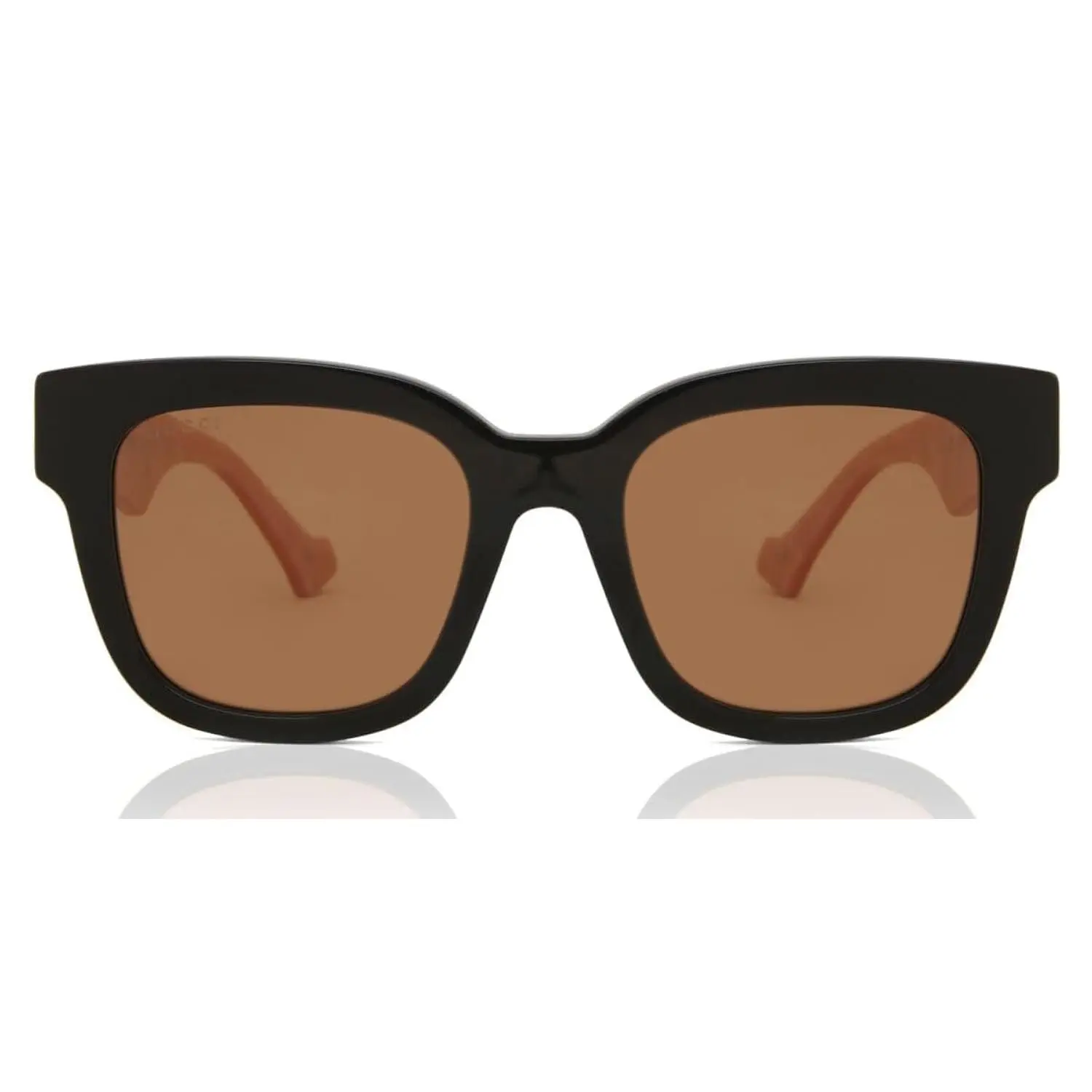 Gucci Women's Oversized Square Sunglasses, Black-Pink-Brown, One Size