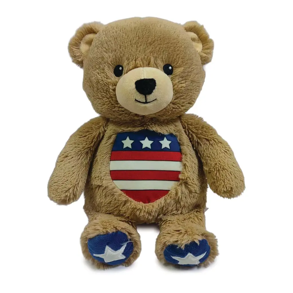 USA Bear Warmies Cozy Plush Heatable Lavender Scented Stuffed Animal