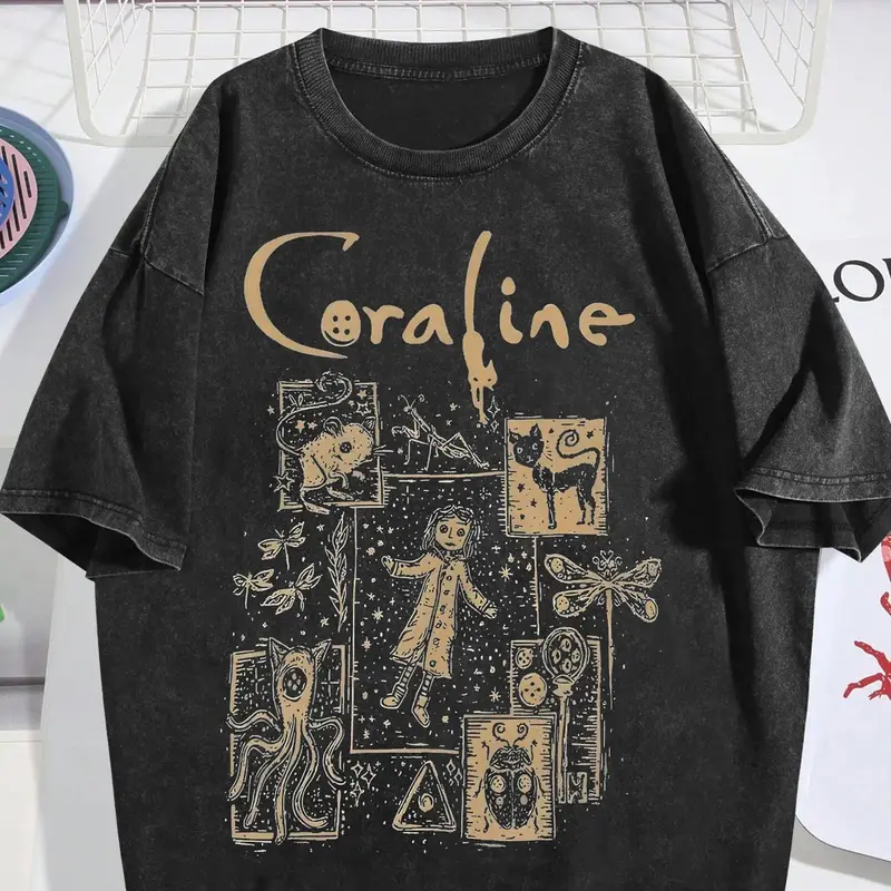 Women's 100% Cotton Vintage Printed Letter Tee - Fitted Natural Texture Fabric Top, Streetwear, Trendy City Wear, Versatile Casual Apparel for School & Outdoor Use