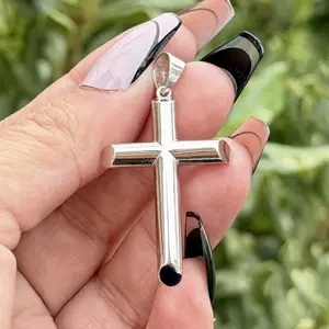 Real Silver 925 Cross Simple M size Real Silver 925 Cross Simple M size