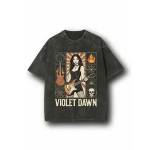 Violet Dawn HOT vintage washed shirt, Unisex Tee