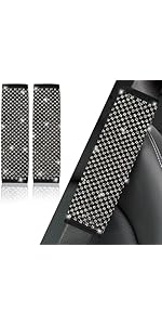 NETEPEM Bling Car Door Sill Protector 2PCS Car Door Edge Guard Rhinestones Door Threshold Protection 23.62x1.96 inch Anti-Scratch Strip Sticker Universal Bling Car Accessories(Black)