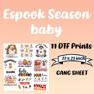 Ready To Press Espooky DTF Transfers