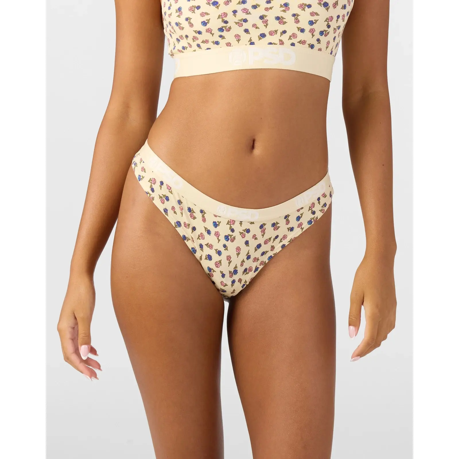 PSD Womens Western Ditzy Thong - Barely-There Thong, Soft and Comfortable Premium Modal Fabric Breathable Womenswear