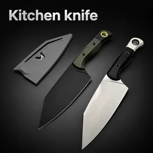 2‑Piece Kitchen Knife Set, 5Cr13 Steel Blades with Ergonomic Handles & Matching Sheath for Food Preparation
